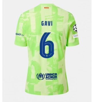 Nieuw Barcelona Derde Shirt 2024-2025 Gavi #6 Korte Mouw Kopen