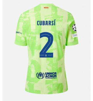 Nieuw Barcelona Derde Shirt 2024-2025 Pau Cubarsi #2 Korte Mouw Kopen