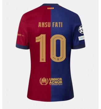 Nieuw Barcelona Thuisshirt 2024-2025 Ansu Fati #10 Korte Mouw Kopen