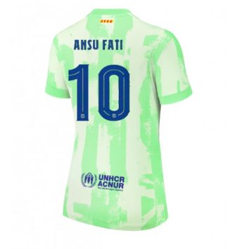 Nieuw Dames Barcelona Derde Shirt 2024-2025 Ansu Fati #10 Korte Mouw Kopen