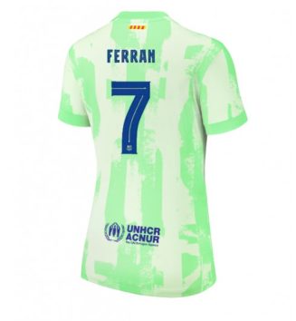 Nieuw Dames Barcelona Derde Shirt 2024-2025 Ferran Torres #7 Korte Mouw Kopen