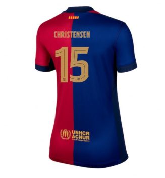 Nieuw Dames Barcelona Thuisshirt 2024-2025 Andreas Christensen #15 Korte Mouw Kopen