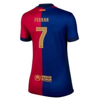 Nieuw Dames Barcelona Thuisshirt 2024-2025 Ferran Torres #7 Korte Mouw Kopen