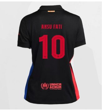 Nieuw Dames Barcelona Uitshirt 2024-2025 Ansu Fati #10 Korte Mouw Kopen