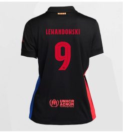 Nieuw Dames Barcelona Uitshirt 2024-2025 Robert Lewandowski #9 Korte Mouw Kopen