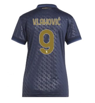 Nieuw Dames Juventus Derde Shirt 2024-2025 Dusan Vlahovic #9 Korte Mouw Kopen