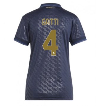 Nieuw Dames Juventus Derde Shirt 2024-2025 Federico Gatti #4 Korte Mouw Kopen