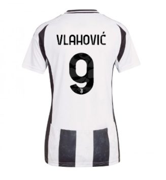 Nieuw Dames Juventus Thuisshirt 2024-2025 Dusan Vlahovic #9 Korte Mouw Kopen