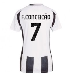 Nieuw Dames Juventus Thuisshirt 2024-2025 Francisco Conceicao #7 Korte Mouw Kopen