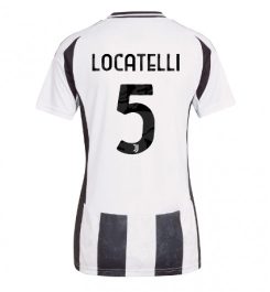 Nieuw Dames Juventus Thuisshirt 2024-2025 Manuel Locatelli #5 Korte Mouw Kopen