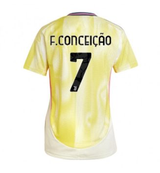 Nieuw Dames Juventus Uitshirt 2024-2025 Francisco Conceicao #7 Korte Mouw Kopen