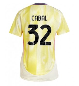 Nieuw Dames Juventus Uitshirt 2024-2025 Juan Cabal #32 Korte Mouw Kopen