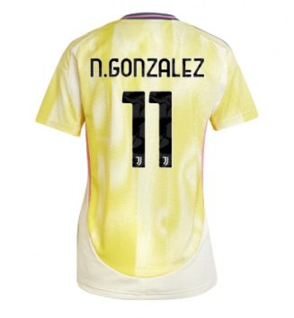 Nieuw Dames Juventus Uitshirt 2024-2025 Nicolas Gonzalez #11 Korte Mouw Kopen