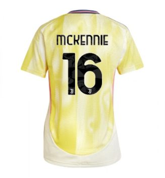 Nieuw Dames Juventus Uitshirt 2024-2025 Weston McKennie #16 Korte Mouw Kopen