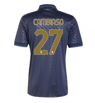 Nieuw Juventus Derde Shirt 2024-2025 Andrea Cambiaso #27 Korte Mouw Kopen