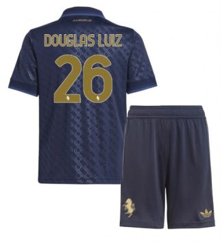 Nieuw Juventus Derde Shirt 2024-2025 Kids Douglas Luiz #26 Korte Mouw (+ Korte broeken) Kopen