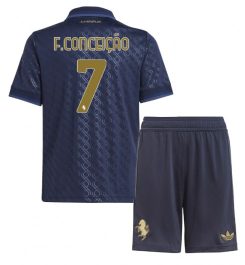 Nieuw Juventus Derde Shirt 2024-2025 Kids Francisco Conceicao #7 Korte Mouw (+ Korte broeken) Kopen