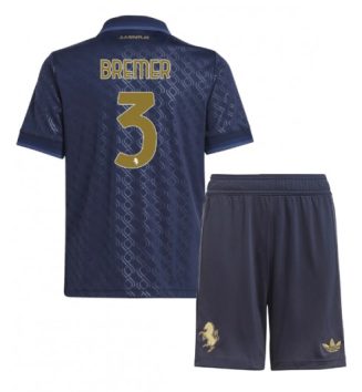 Nieuw Juventus Derde Shirt 2024-2025 Kids Gleison Bremer #3 Korte Mouw (+ Korte broeken) Kopen