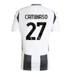 Nieuw Juventus Thuisshirt 2024-2025 Andrea Cambiaso #27 Korte Mouw Kopen