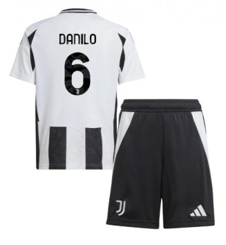 Nieuw Juventus Thuisshirt 2024-2025 Kids Danilo Luiz #6 Korte Mouw (+ Korte broeken) Kopen