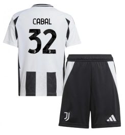 Nieuw Juventus Thuisshirt 2024-2025 Kids Juan Cabal #32 Korte Mouw (+ Korte broeken) Kopen