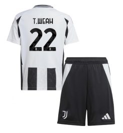 Nieuw Juventus Thuisshirt 2024-2025 Kids Timothy Weah #22 Korte Mouw (+ Korte broeken) Kopen