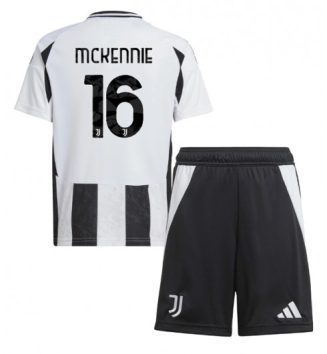 Nieuw Juventus Thuisshirt 2024-2025 Kids Weston McKennie #16 Korte Mouw (+ Korte broeken) Kopen