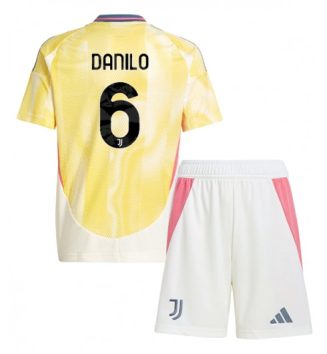 Nieuw Juventus Uitshirt 2024-2025 Kids Danilo Luiz #6 Korte Mouw (+ Korte broeken) Kopen