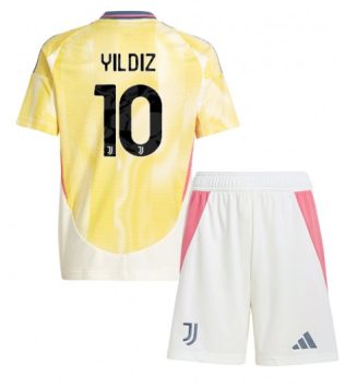 Nieuw Juventus Uitshirt 2024-2025 Kids Kenan Yildiz #10 Korte Mouw (+ Korte broeken) Kopen